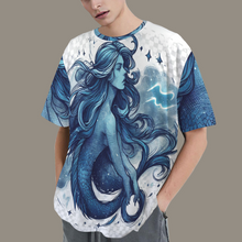 Load image into Gallery viewer, Aquarius Round Neck Loose T-Shirt (Rough Sketch)
