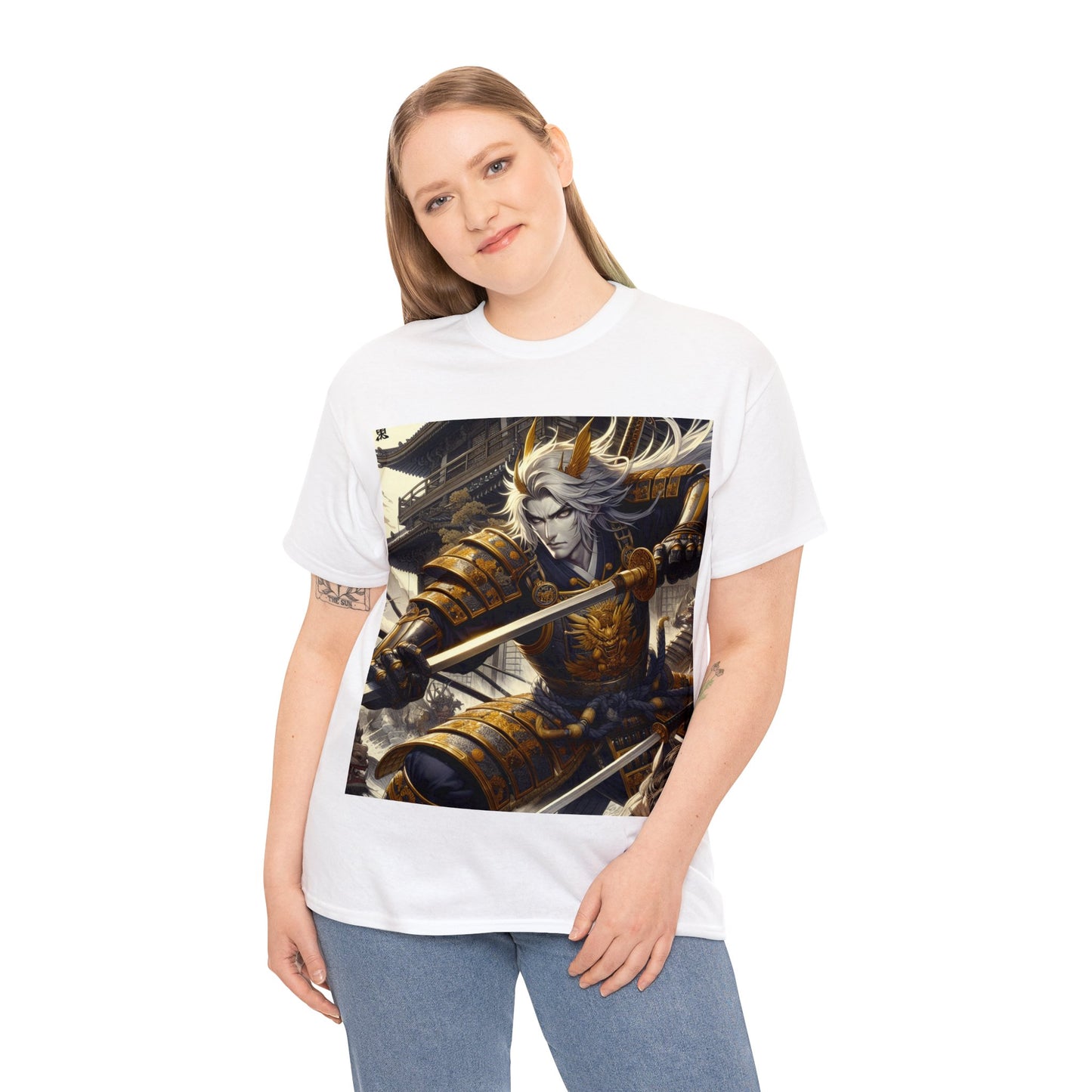 Samurai Cancer (1) Unisex Heavy Cotton Tee