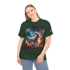 Aries Celestial Astrology Tee - Unisex Short Sleeve Shirt, Cosmic T-Shirt, Horoscope Apparel, Astrology Gift, Zodiac Wear