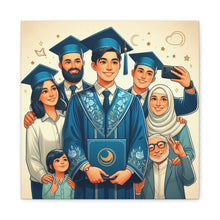 Load image into Gallery viewer, Graduation Celebration Stretched Canvas, Custom Wall Art, Gift for Graduates, Family Home Decor, Art for Special Occasions
