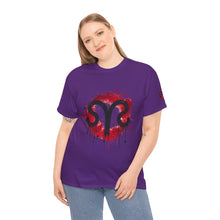 Load image into Gallery viewer, Bold Graphic Aries T-Shirt, Unisex Tee for Astrology Lovers, Unique Gift for Birthdays, Casual Wear, Statement Piece
