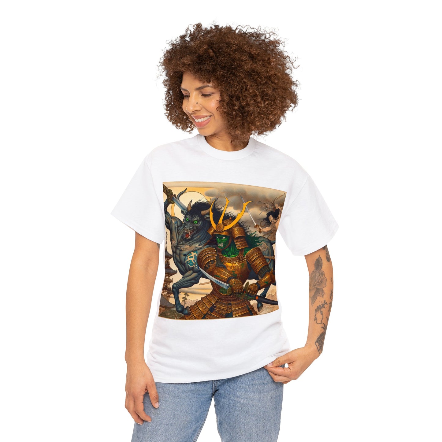 Samurai Taurus (3) Unisex Heavy Cotton Tee