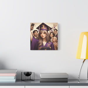 Graduation Canvas Print, Customizable Wall Art, Gift for Grads, Inspirational Home Decor, Graduation Celebration