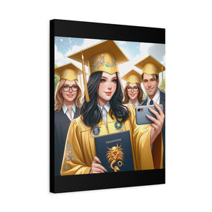 Graduation Canvas Print, Custom Wall Art for Grads, Personalized Home Decor, Graduate Gift, Modern Stretched Canvas, Graduation Celebration