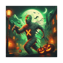Load image into Gallery viewer, Spooky Halloween Wall Art Canvas, Mummy Decor for Fall, Halloween Party Decoration, Frightening Home Decor, Unique Gift Idea
