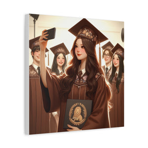 Graduation Canvas Print, Inspirational Wall Art for Graduates, Home Decor, Gift for Her, College Graduation, Motivational Decor
