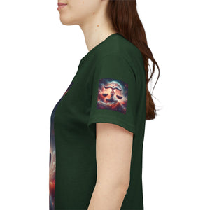 Cosmic Libra Justice Tee, Celestial Balance Shirt, Astrology Themed T-Shirt, Gift for Science Lovers, Unisex Heavy Cotton Tee