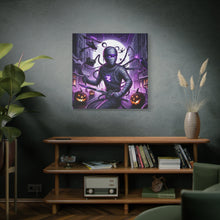 Load image into Gallery viewer, Ninja Halloween Wall Art, Frightening Home Decor, Glow-in-the-Dark Canvas
