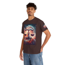 Load image into Gallery viewer, Cosmic Libra Justice Tee, Celestial Balance Shirt, Astrology Themed T-Shirt, Gift for Science Lovers, Unisex Heavy Cotton Tee

