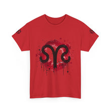 Load image into Gallery viewer, Bold Graphic Aries T-Shirt, Unisex Tee for Astrology Lovers, Unique Gift for Birthdays, Casual Wear, Statement Piece
