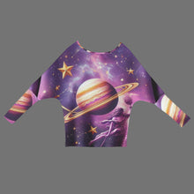 Load image into Gallery viewer, Design 706191904 Sagittarius Casual Long Batwing Sleeve Off Shoulder Sweater

