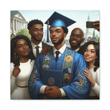 Load image into Gallery viewer, Graduation Celebration Canvas Wall Art, Personalized Gift, Home Décor, Graduation Keepsake, Unique Family Portrait
