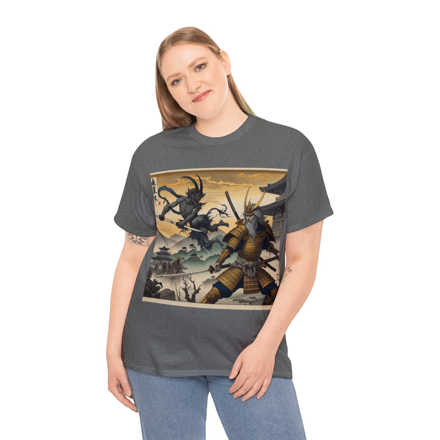 Samurai Capricorn (2) Unisex Heavy Cotton Tee