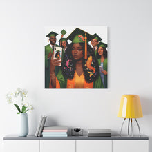 Load image into Gallery viewer, Graduation Celebration Canvas Print, Modern Art for Graduates, Unique Gift for Student, Home Decor, Thoughtful Graduation Gift
