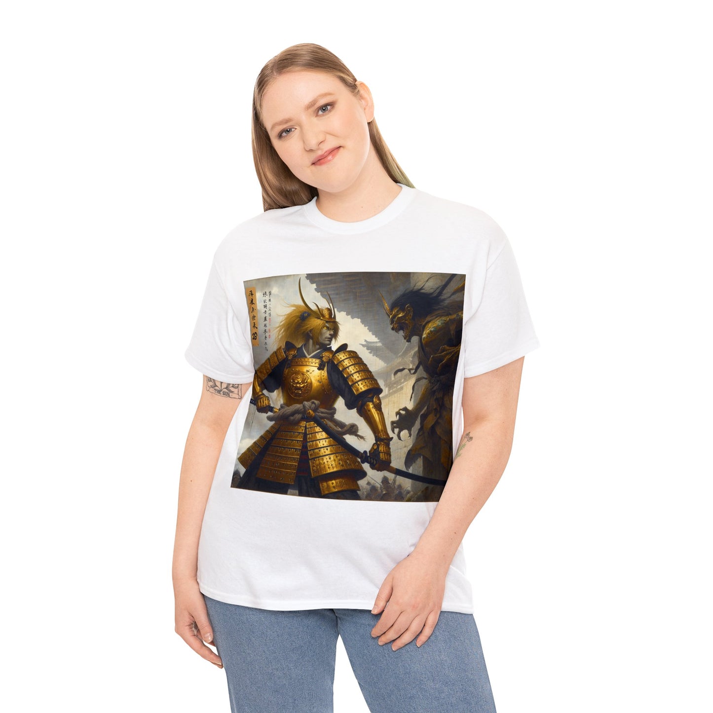 Samurai Leo (2) Unisex Heavy Cotton Tee