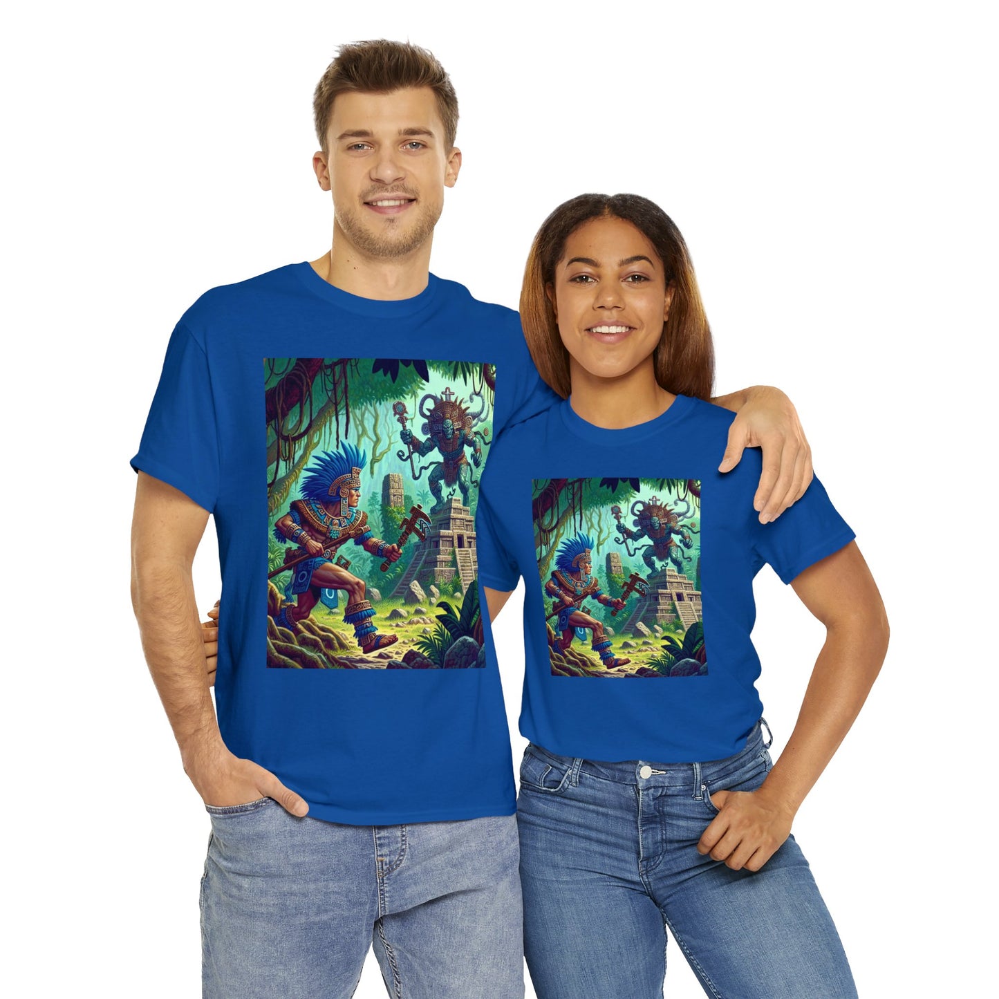 Aquarius Aztec (2) Unisex Heavy Cotton Tee