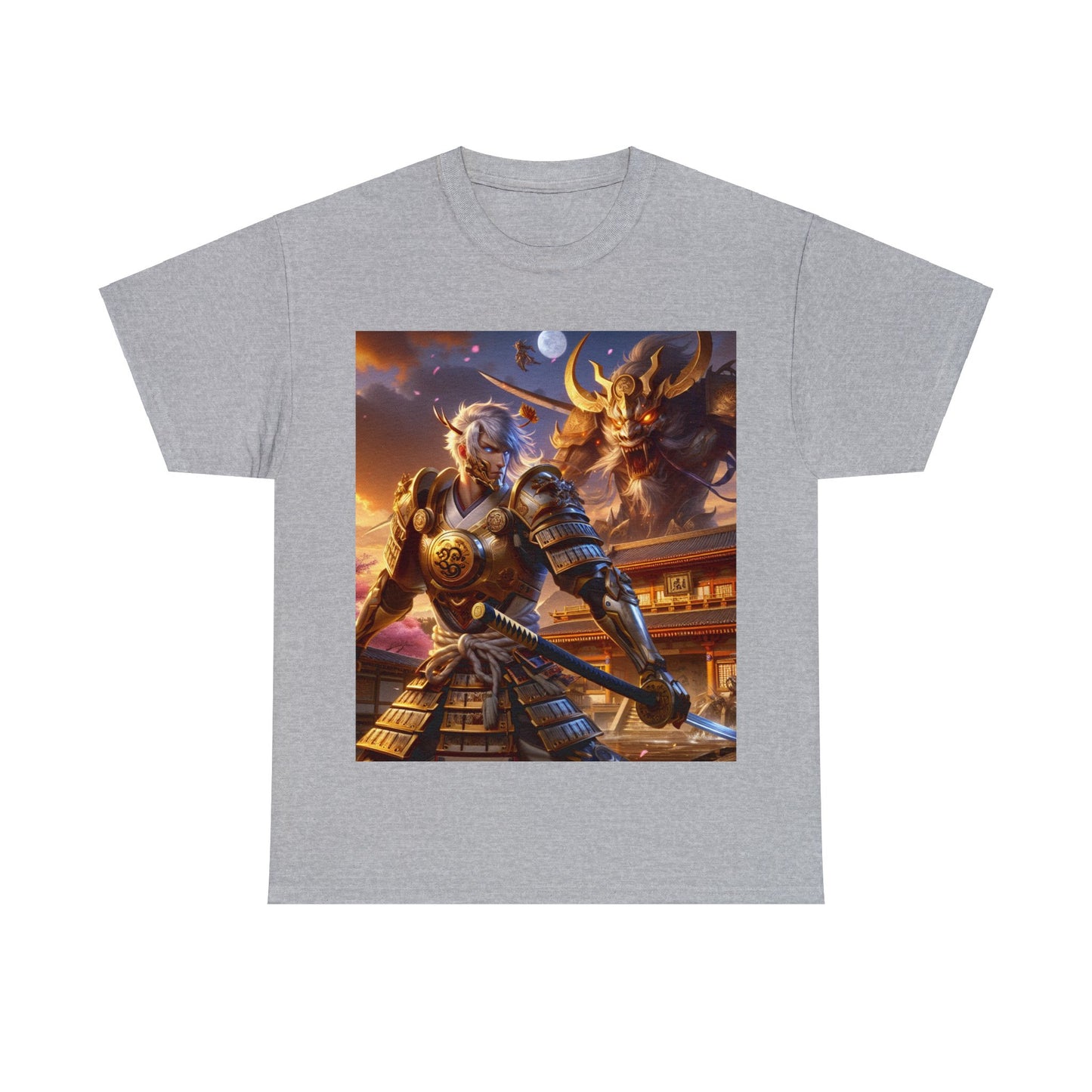 Samurai Cancer (2) Unisex Heavy Cotton Tee