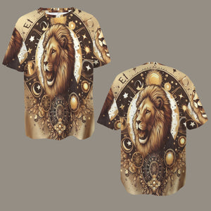 Leo Round Neck Loose T-Shirt