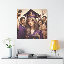 Load image into Gallery viewer, Graduation Canvas Print, Customizable Wall Art, Gift for Grads, Inspirational Home Decor, Graduation Celebration
