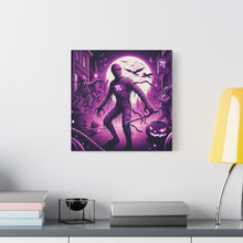 Load image into Gallery viewer, Halloween Wall Art, Spooky Canvas, Gothic Home Decor, Haunted House Decor, Mummy Artwork, Creepy Wall Hanging
