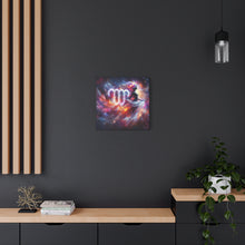 Load image into Gallery viewer, Cosmic Virgo Canvas Art, Zodiac Wall Decor, Astrology Gift for Her, Spiritual Home Decor, Artistic Virgo Print
