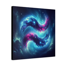 Load image into Gallery viewer, Galaxy Aquarius Wave Canvas Art, Modern Home Decor, Cosmic Wall Art, Unique Gift, Space Lovers
