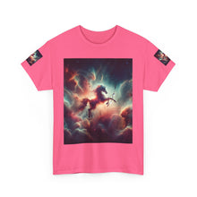 Load image into Gallery viewer, Sagittarius Galactic Unicorn Tee - Unisex Cotton T-Shirt for Cosmic Lovers, Fantasy Fans, Trendy Apparel, Astral War Merch, Gift for All Occasions
