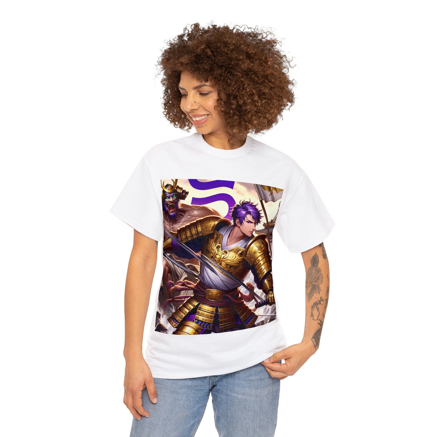 Samurai Sagittarius (4) Unisex Heavy Cotton Tee