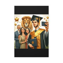 Load image into Gallery viewer, Graduation Canvas Wall Art, Family Celebration, Proud Graduate Gift, Personalized Home Decor, Customizable Art Piece

