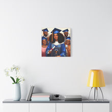 Load image into Gallery viewer, Graduation Canvas Print, Gift for Her, Home Decor, Celebration Artwork, Inspirational Graduation Gift
