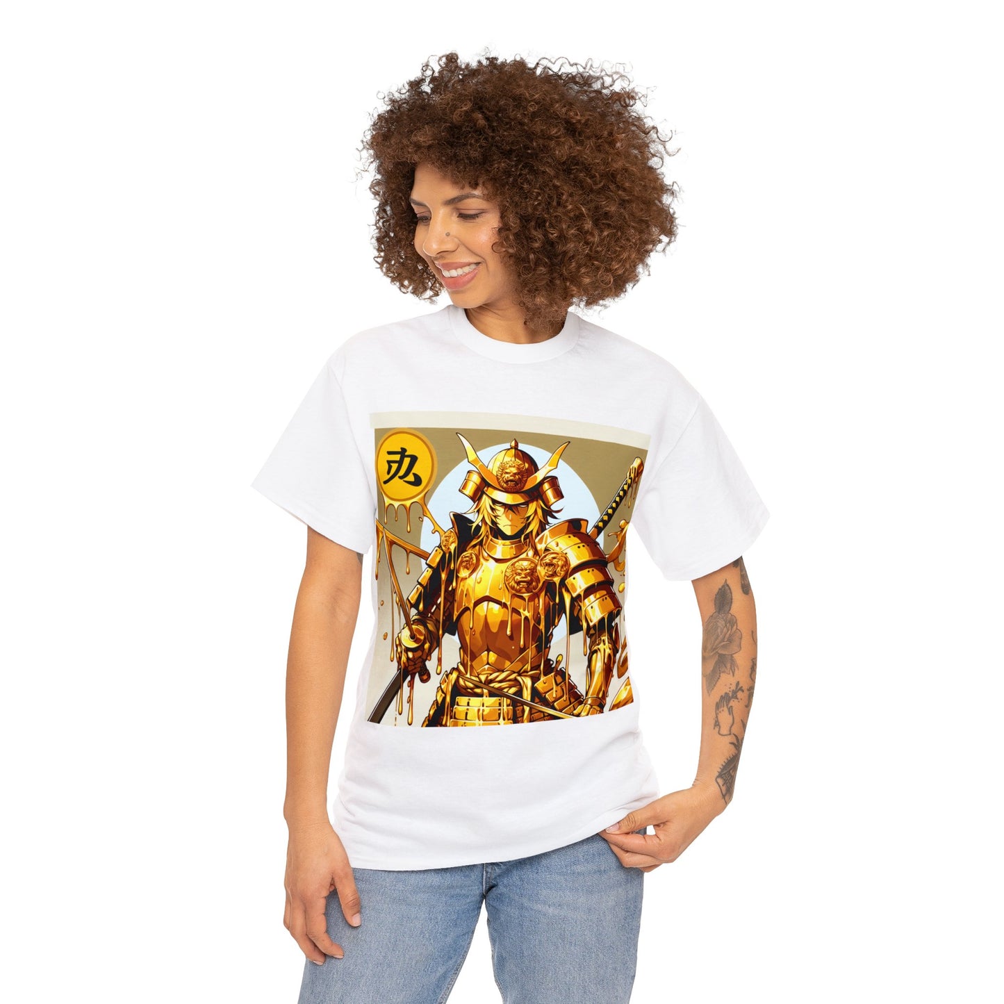 Samurai Leo (3) Unisex Heavy Cotton Tee