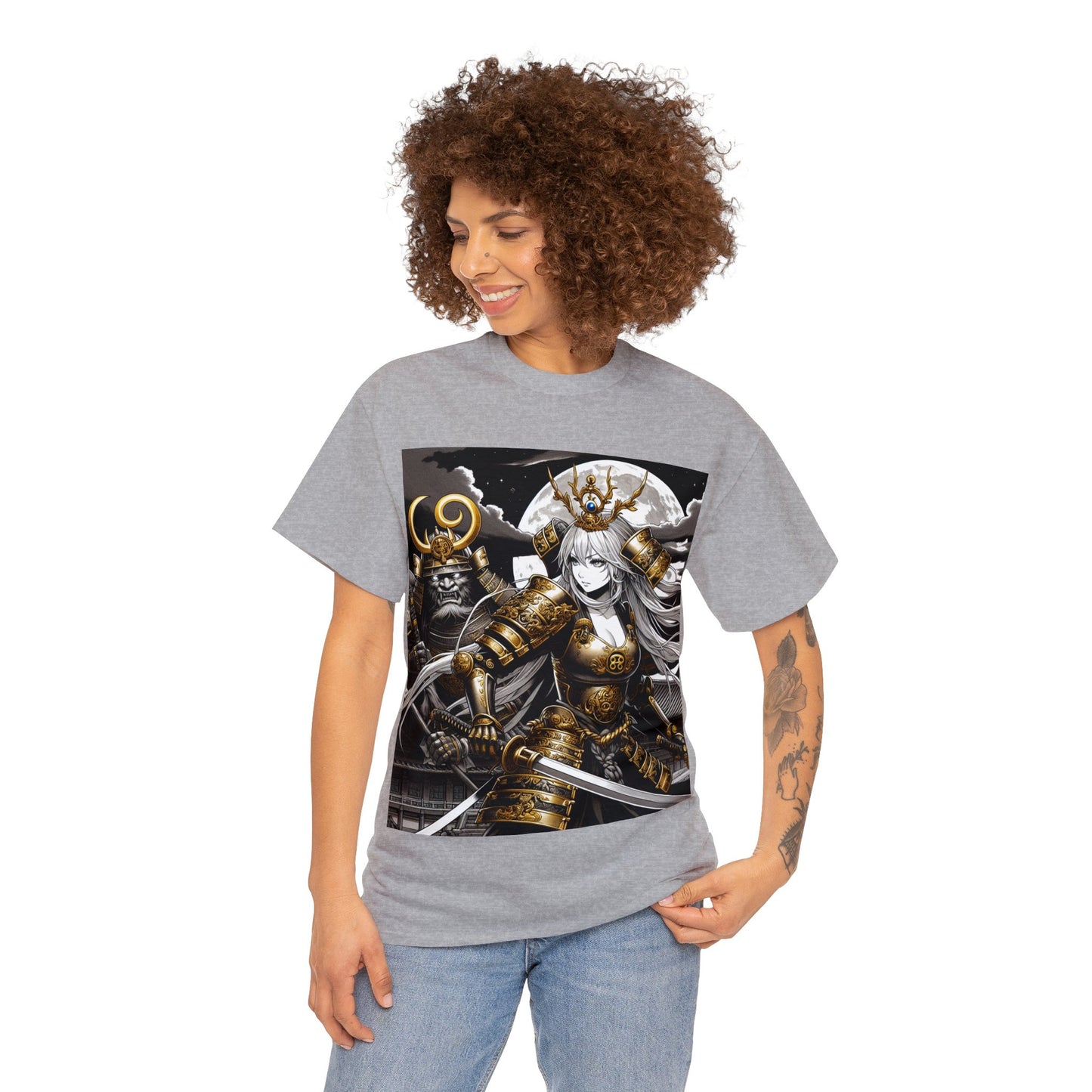 Samurai Cancer (F4) Unisex Heavy Cotton Tee