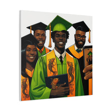 Load image into Gallery viewer, Graduation Canvas Print, Celebratory Artwork for Graduates, Stylish Home Decor, Gift for Graduates, Unique Wall Art
