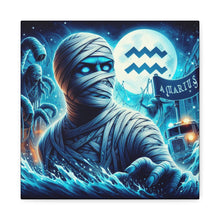 Load image into Gallery viewer, Mummy-Themed Canvas Art, Perfect for Halloween and Spooky Decor, Unique Home Wall Art, Great Gift for Horror Lovers, Halloween Decor
