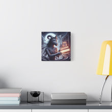 Load image into Gallery viewer, Canvas Print - Halloween Capricorn Astrology Mummy
