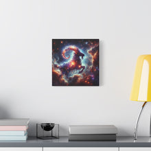 Load image into Gallery viewer, Stretched Canvas Print, Cosmic Goat Art, Zodiac Decor, Aries Gift, Astrological Wall Art, Astrology Home Decor
