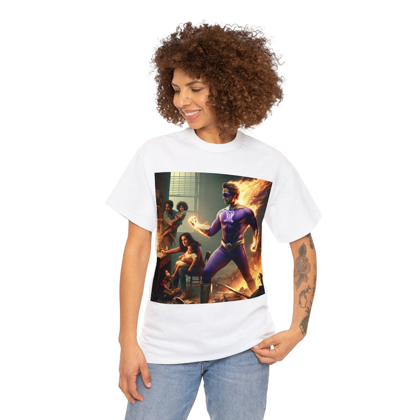 Sagittarius Father's Day (4) Unisex Heavy Cotton Tee