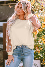 Load image into Gallery viewer, Black Western Print Patch Long Sleeve Top
