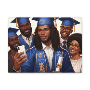 Graduation Canvas Print, Family Celebration Wall Art, Gift for Grads, Personalized Decor, Graduation Ceremony Keepsake