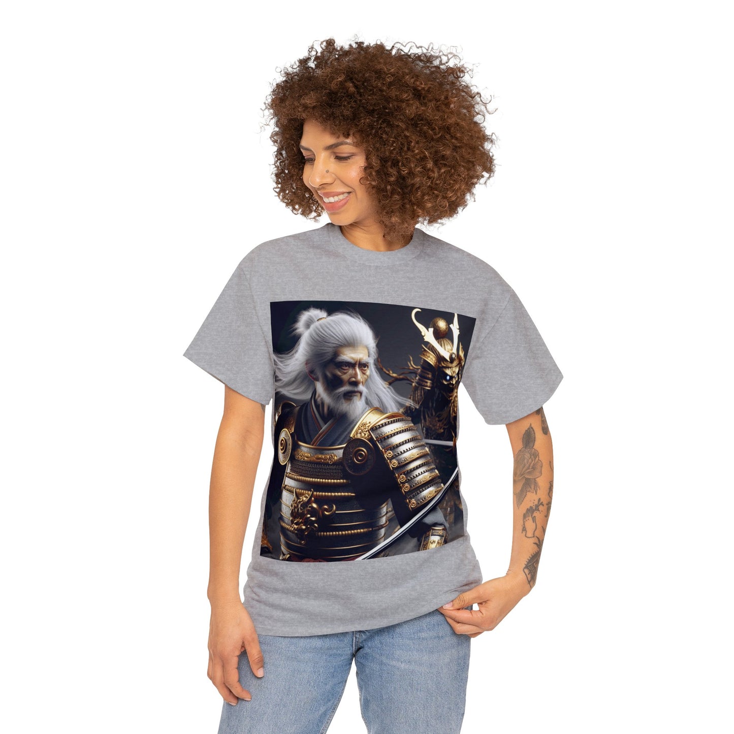 Samurai Cancer (4) Unisex Heavy Cotton Tee