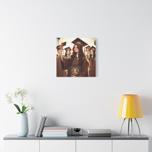 Graduation Canvas Print, Inspirational Wall Art for Graduates, Home Decor, Gift for Her, College Graduation, Motivational Decor