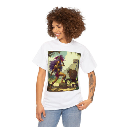 Sagittarius Aztec (F4) Unisex Heavy Cotton Tee