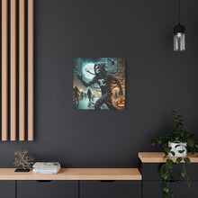 Load image into Gallery viewer, Spooky Halloween Wall Art Canvas, Creepy Decor for Haunted Houses, Trick or Treat Wall Hanging, Frightening Artwork, Seasonal Home Decor
