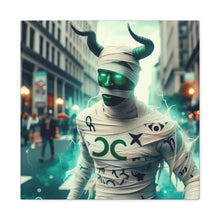 Load image into Gallery viewer, Canvas Print: Halloween Taurus Mummy
