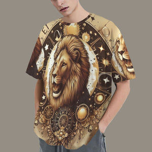 Leo Round Neck Loose T-Shirt
