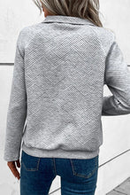 Load image into Gallery viewer, Laurel Green Textured Knit Buttoned Kangaroo Pocket Sweatshirt
