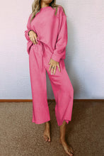 Load image into Gallery viewer, Khaki Ultra Loose Textured 2pcs Slouchy Outfit
