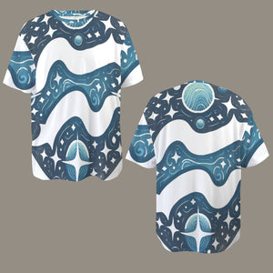 Aquarius Round Neck Loose T-Shirt
