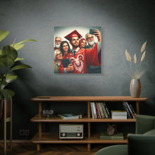 Load image into Gallery viewer, Custom Graduation Canvas Print, Family Portrait Wall Art, Celebrate Achievements, Perfect Gift for Graduates, Aries Zodiac Decor
