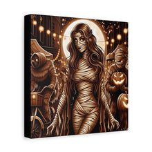 Load image into Gallery viewer, Canvas Wall Art: Halloween Virgo Astrology Mummy
